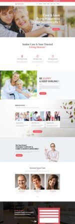 Senior Care - Elder Citizen Support WordPress Theme