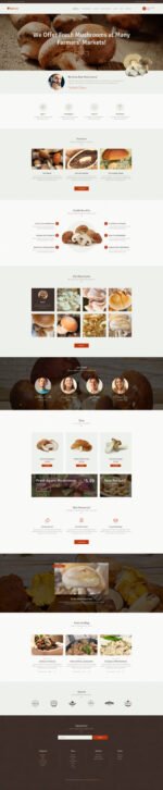 Umberto - Mushroom Farm & Organic Products Store WordPress Theme