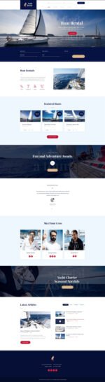 Yacht and Boat Rental Service WordPress Theme