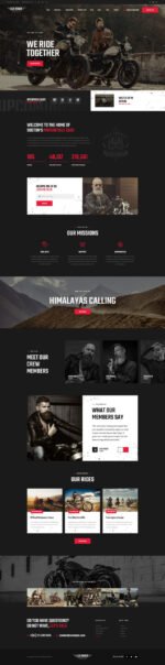 LexRider - Motorcycle Club WordPress Theme