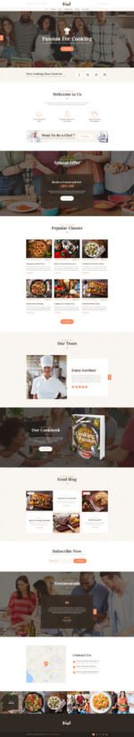 Basil | Cooking Classes and Workshops WordPress Theme