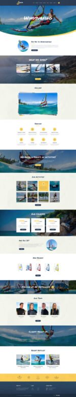 Malta - Windsurfing, Kitesurfing & Wakesurfing Center WordPress Theme