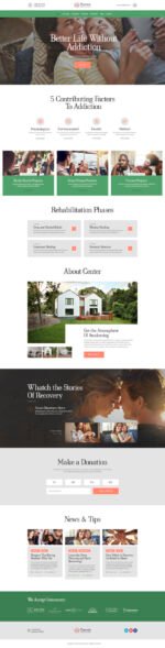 Pinevale | Addiction Recovery and Rehabilitation Center WordPress Theme