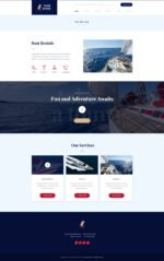 Yacht and Boat Rental Service WordPress Theme