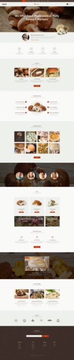 Umberto - Mushroom Farm & Organic Products Store WordPress Theme