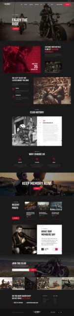 LexRider - Motorcycle Club WordPress Theme