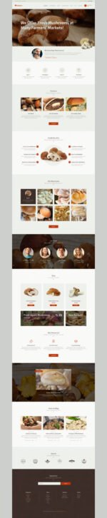 Umberto - Mushroom Farm & Organic Products Store WordPress Theme