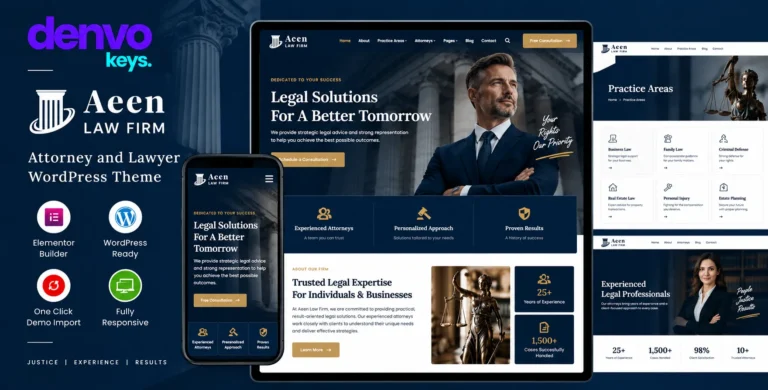 Aeen – Attorney and Lawyer WordPress Theme