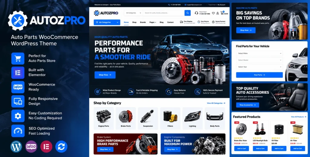 Autozpro - Auto Parts WooCommerce WordPress Theme