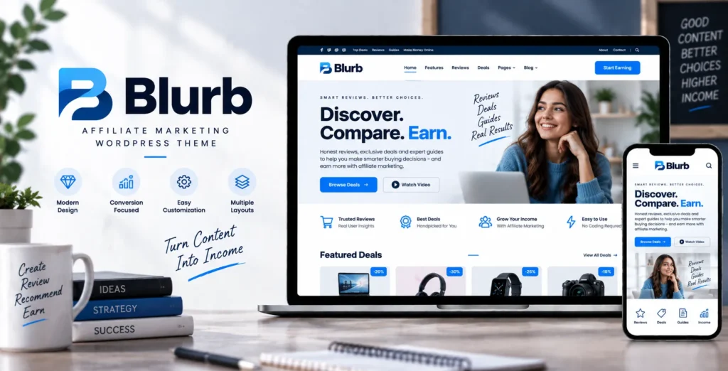 Blurb – Affiliate Marketing WordPress Theme
