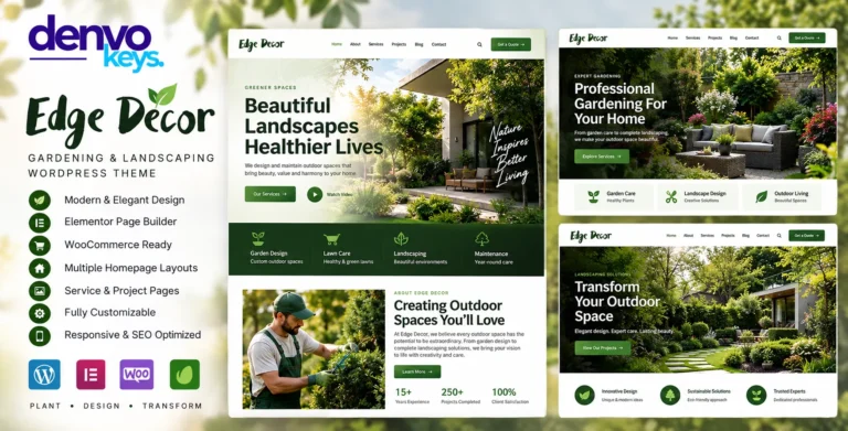 Edge Decor | Gardening & Landscaping WordPress Theme