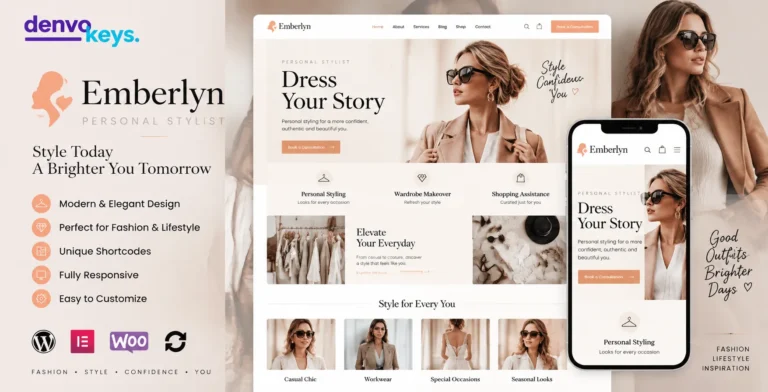 Emberlyn | Personal Stylist & Fashion Clothing WordPress Theme