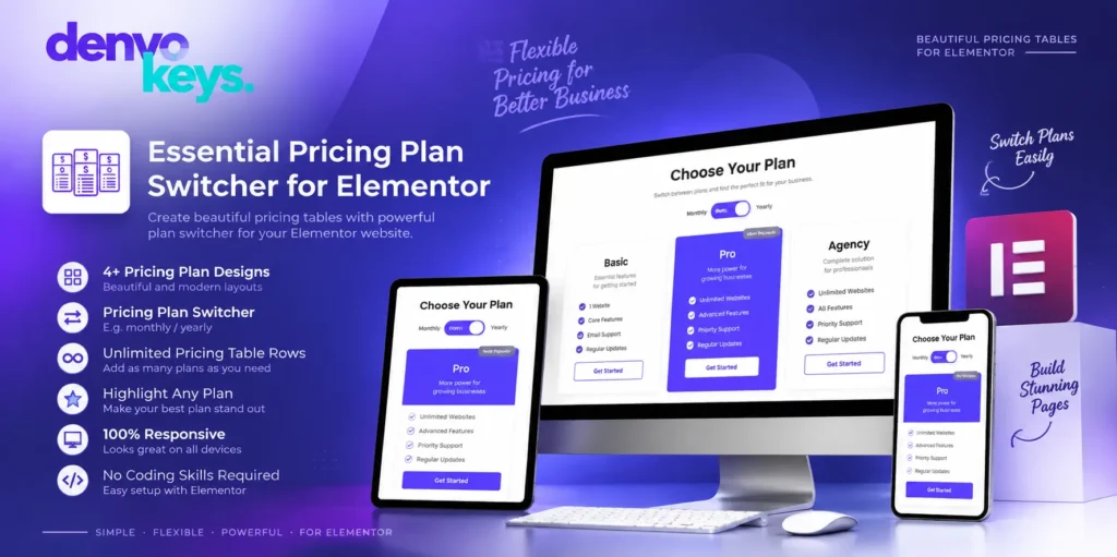 Essential Pricing Plan Switcher for Elementor