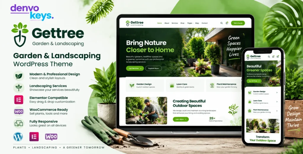 Gettree – Garden & Landscaping WordPress Theme