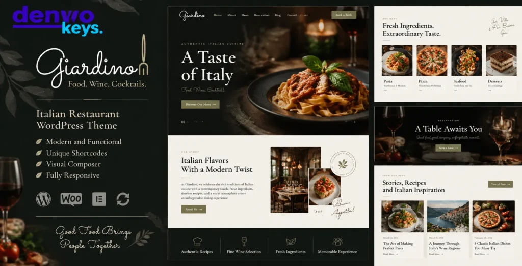 Giardino | Italian Restaurant WordPress Theme