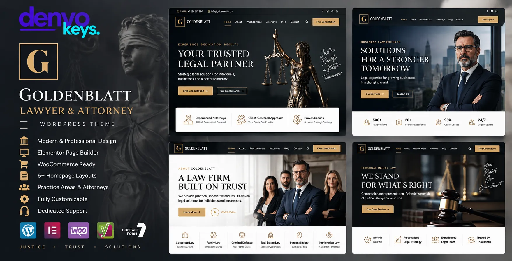 Goldenblatt - Lawyer & Attorney WordPress Theme Goldenblatt - Lawyer & Attorney WordPress Theme