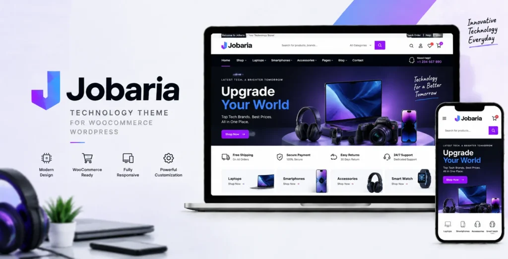 Jobaria – Technology Theme for WooCommerce WordPress