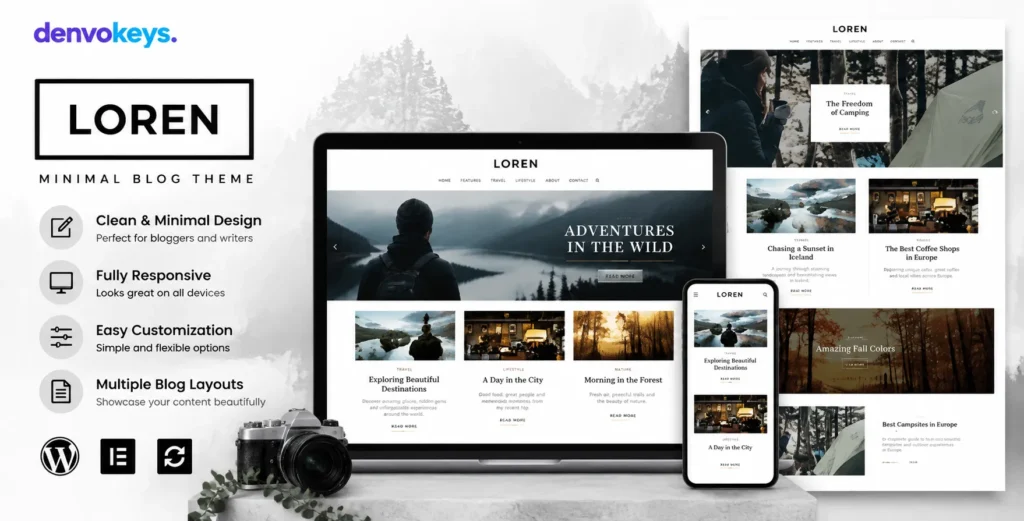 Loren - Minimal Blog WordPress Theme