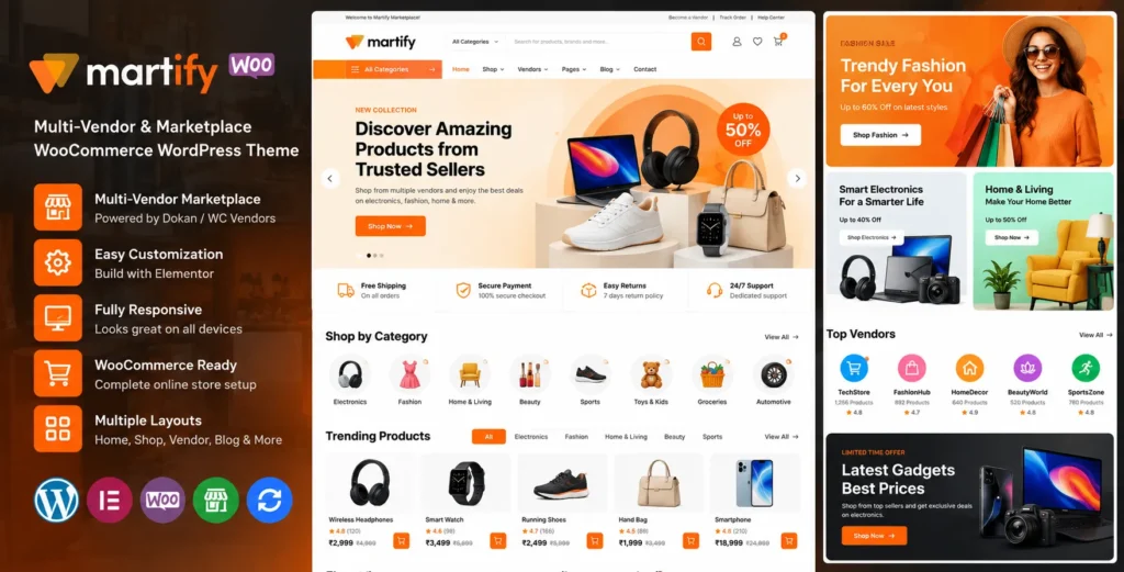 Martify - WooCommerce Marketplace WordPress Theme