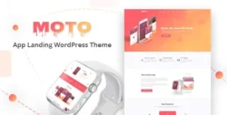 Moto - App Landing Page WordPress Theme