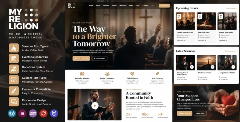 My Religion - Church & Charity WordPress Theme