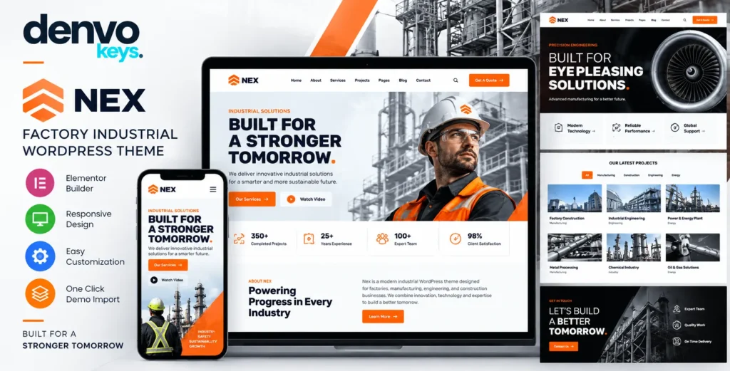 Nex – Industrial WordPress Theme