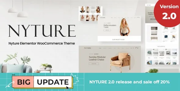 Nyture - Elementor WooCommerce Theme