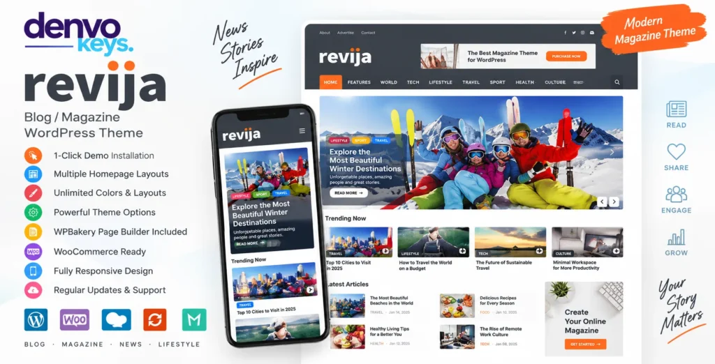 Revija – Blog/Magazine WordPress Theme