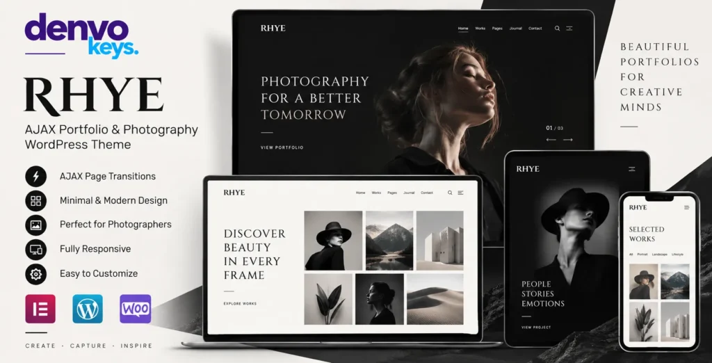 Rhye – AJAX Portfolio WordPress Theme