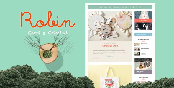 Robin - Cute & Colorful Blog Theme