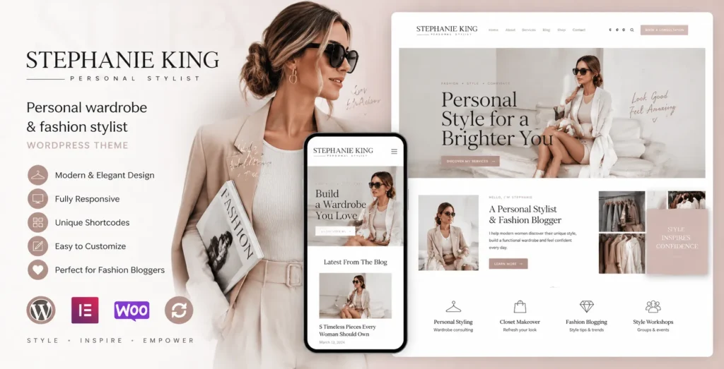 S.King | Personal Stylist and Fashion Blogger WordPress Theme