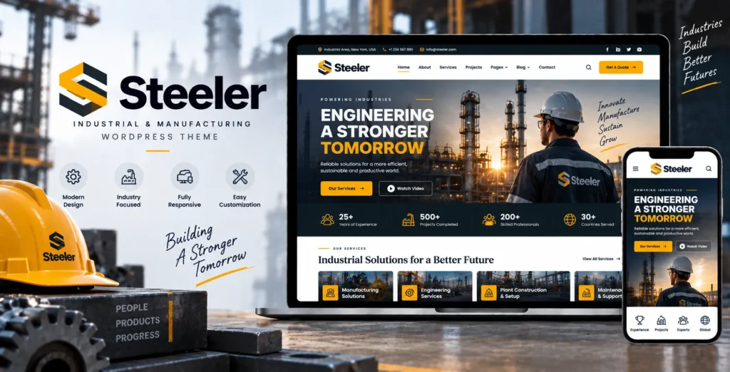Steeler – Industrial & Manufacturing WordPress Theme