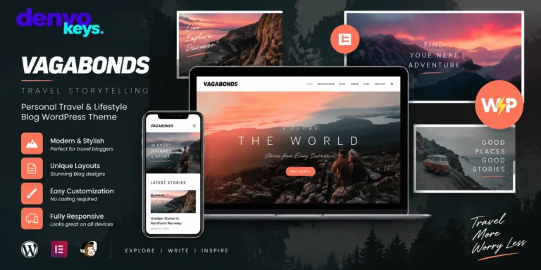 Vagabonds | Personal Travel & Lifestyle Blog WordPress Theme