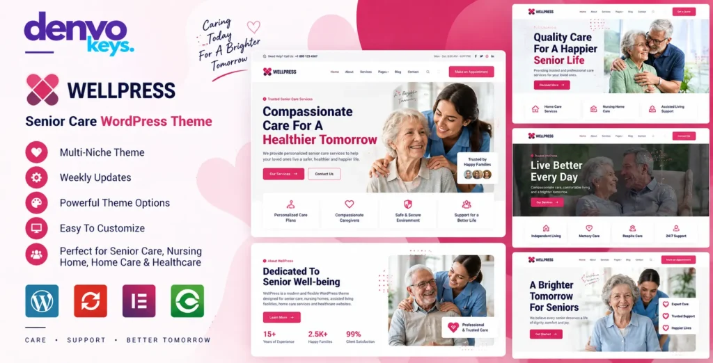 WellPress - Senior Care WordPress Theme