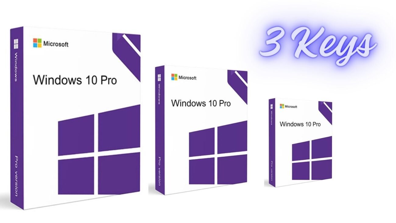Windows 10 Professional 3 Keys Pack