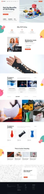 Printo - 3D Printing & Manufacturing WordPress Theme