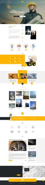 Consta - One Page Construction WordPress Theme
