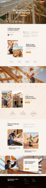 HomeRoofer | Roofing Company Services & Construction WordPress Theme
