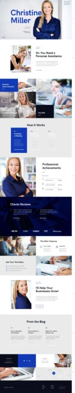 Miller | Personal Assistant & Administrative Services WordPress Theme