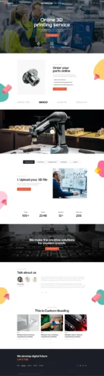 Printo - 3D Printing & Manufacturing WordPress Theme