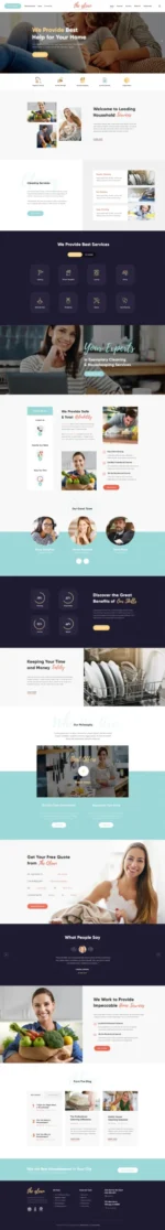 The Qlean | Housekeeping: Washing & Cleaning Company WordPress Theme