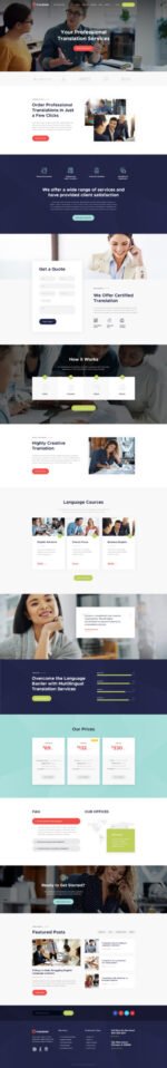 Translang | Translation Services & Language Courses WordPress Theme