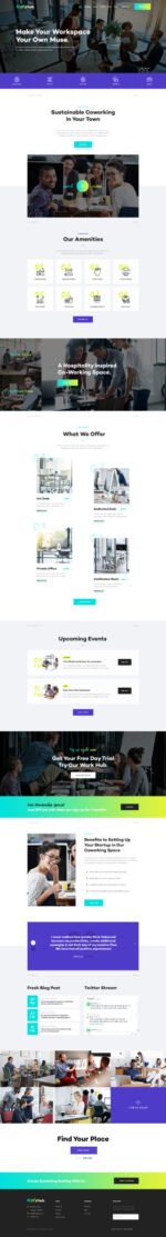 WotaHub | Coworking Space WordPress Theme