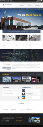 Mega Project - Construction WordPress