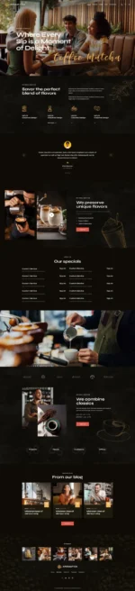 Aromatica - Cafe & Coffee Shop WordPress Theme