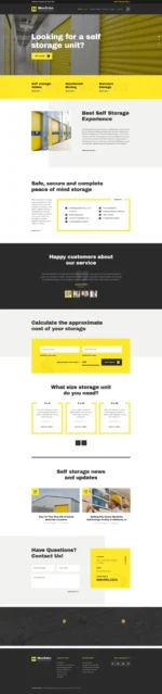 MaxCube | Moving & Self Storage Relocation Business WordPress Theme - Image 3