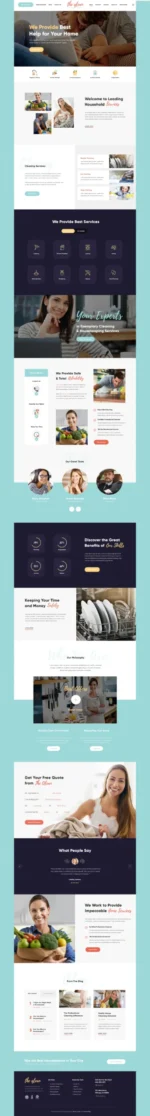 The Qlean | Housekeeping: Washing & Cleaning Company WordPress Theme