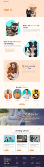 PetPup - Pet Care Services Elementor Template Kit