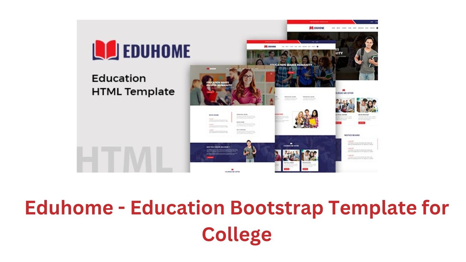 eduhome Eduhome - Education Bootstrap Template for College