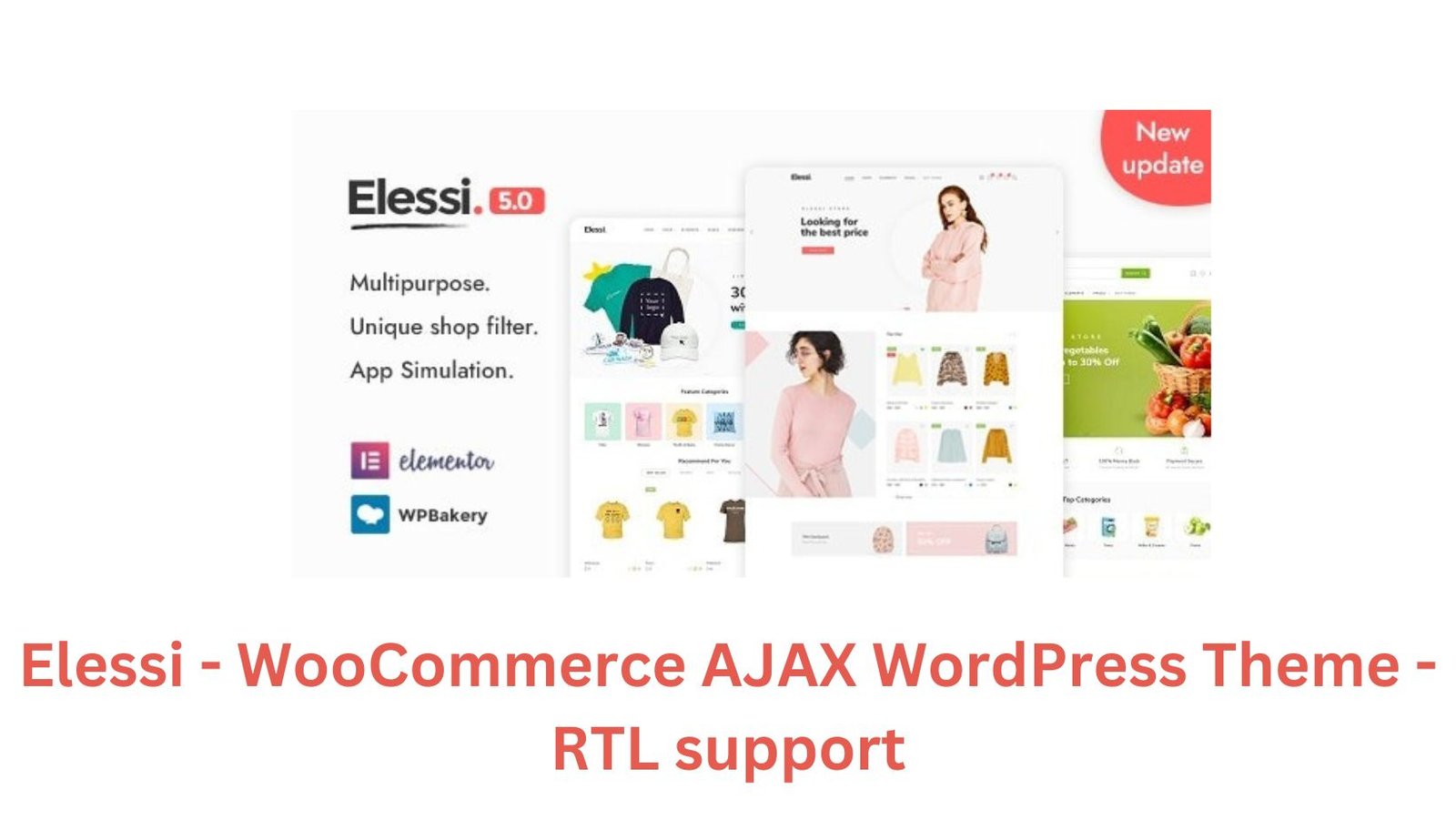 elessi Elessi - WooCommerce AJAX WordPress Theme - RTL support